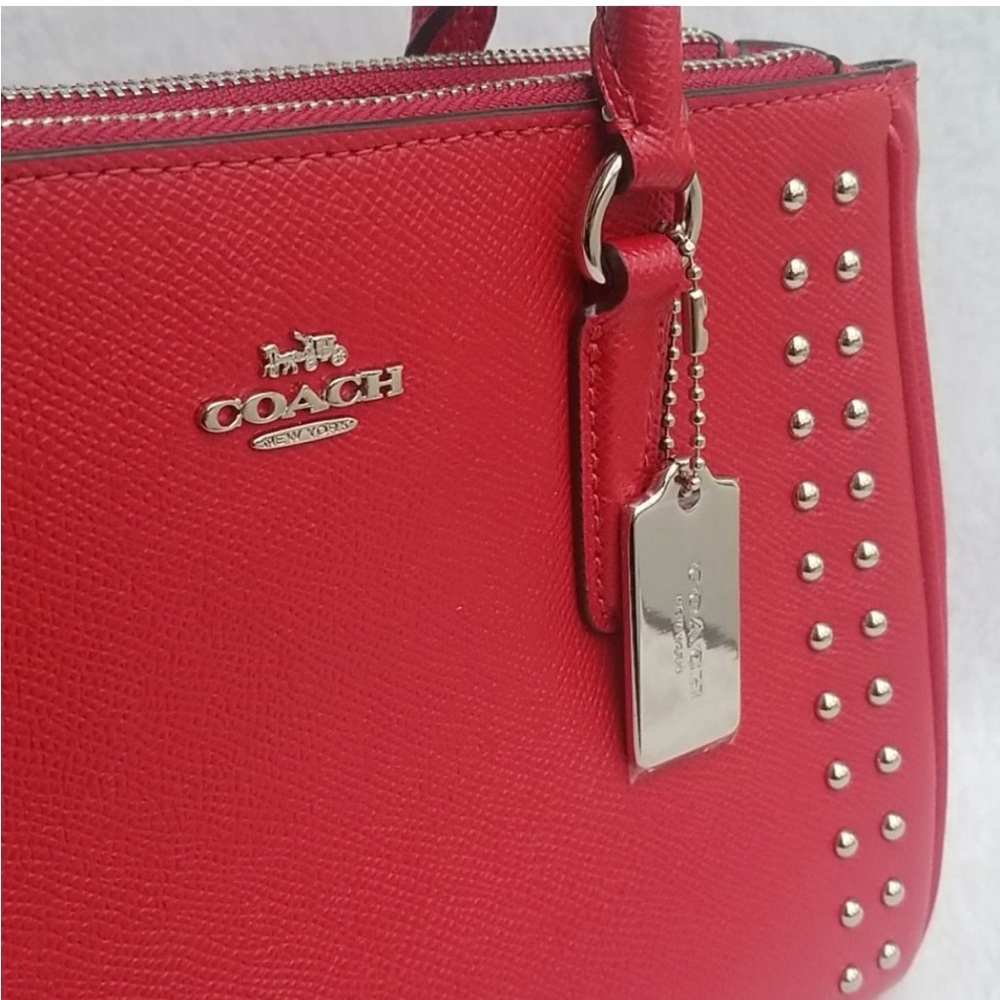 Coach Mini Surrey Carryall with Rivets - Picture 7 of 11